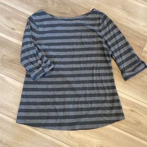 Sonoma striped knit tee size L
